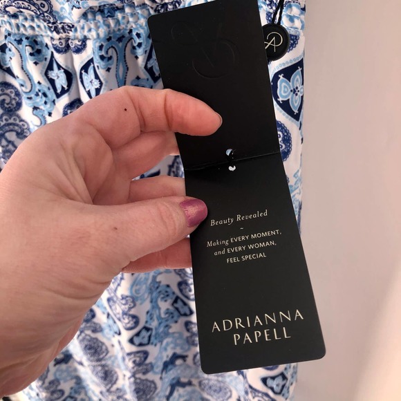 NWT Adrianna Papell 12P Paisley Flowy Summer Dress - Picture 12 of 15